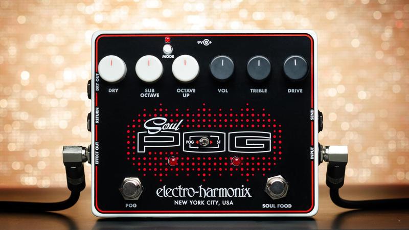 electro-harmonix Soul POG ギターエフェクター Pedal multiefeitos Electro-Harmonix Soul POG Overdrive/Octave